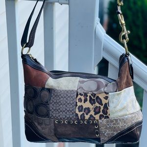 Coach patchwork shoulder bag